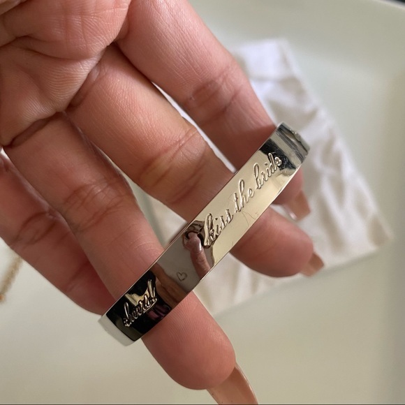 Wedding Bangle & E Necklace KATE SPADE Jewelry Bundle - Bracelet Necklace - Picture 6 of 8